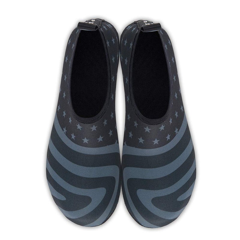 WateLves Womens and Mens Kids Water Shoes Barefoot Quick-Dry Aqua Socks for Beach Swim Surf Yoga Exercise (American Flag, XL) - Image 4